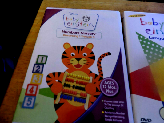 baby einstein SET OF 3 DVDs AGES 12 -18 MONTHS