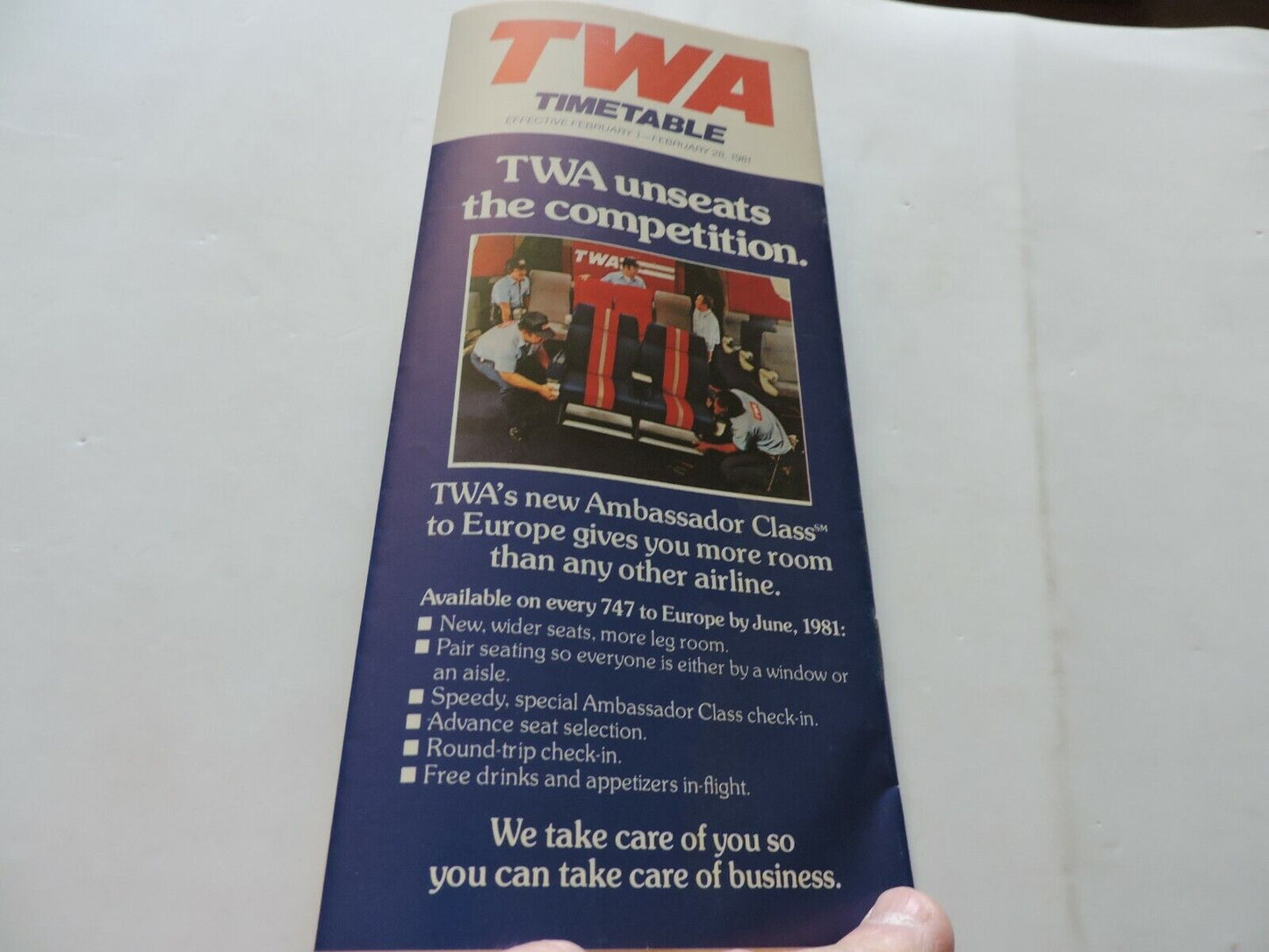 TWA  TIMETABLE   FEBRUARY 1-28, 1981