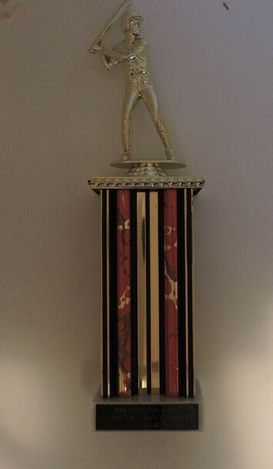 Baseball Trophy: Ready to Display (New Engraving Plate Included)