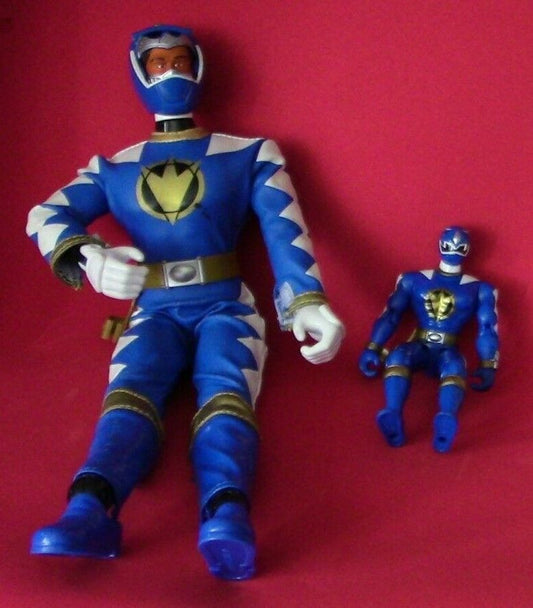 Bandai Blue Power Ranger Figurine Set (14" & 6" Figures)