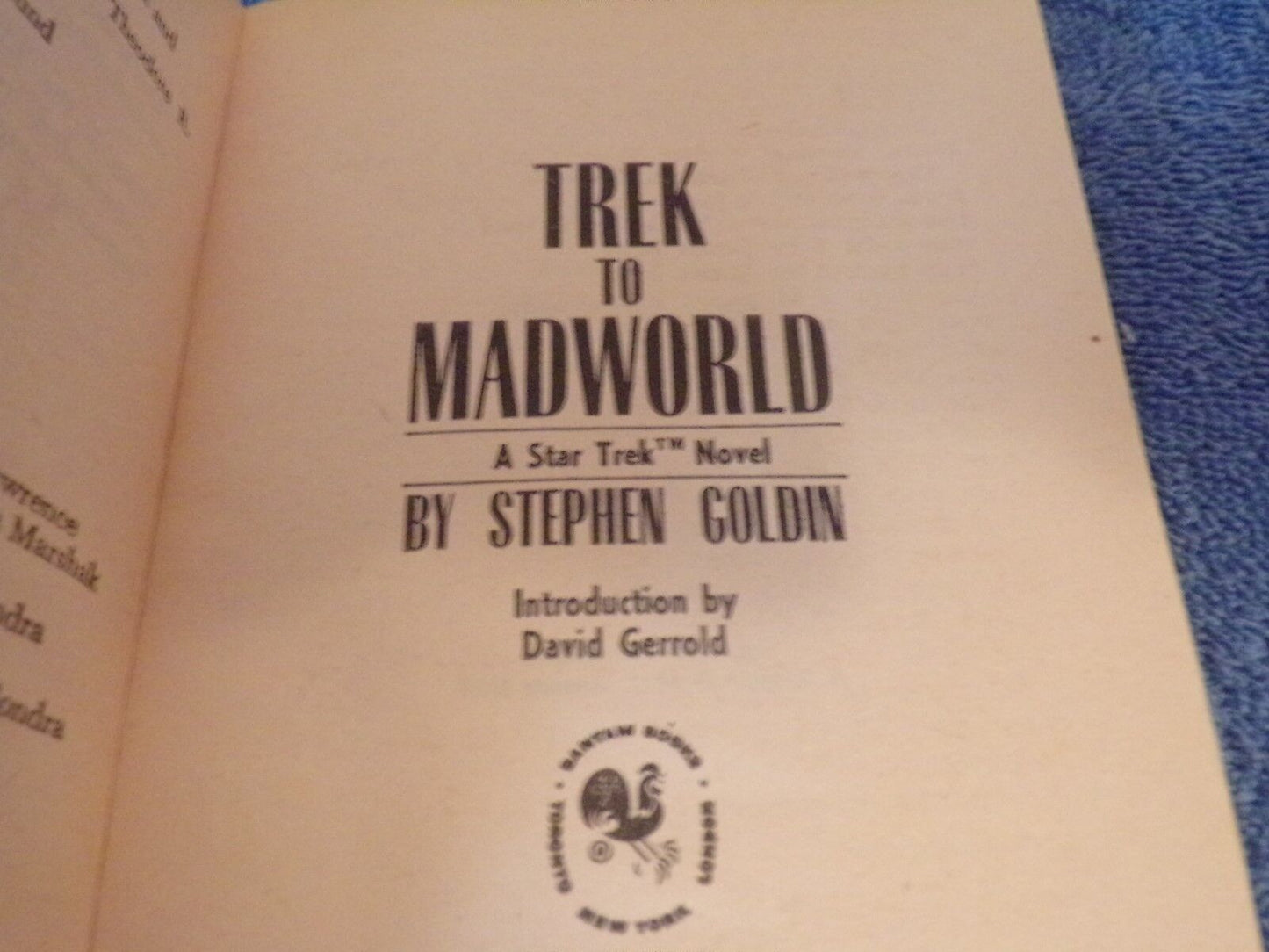 Star Trek: Trek to Madworld by Stephen Goldin