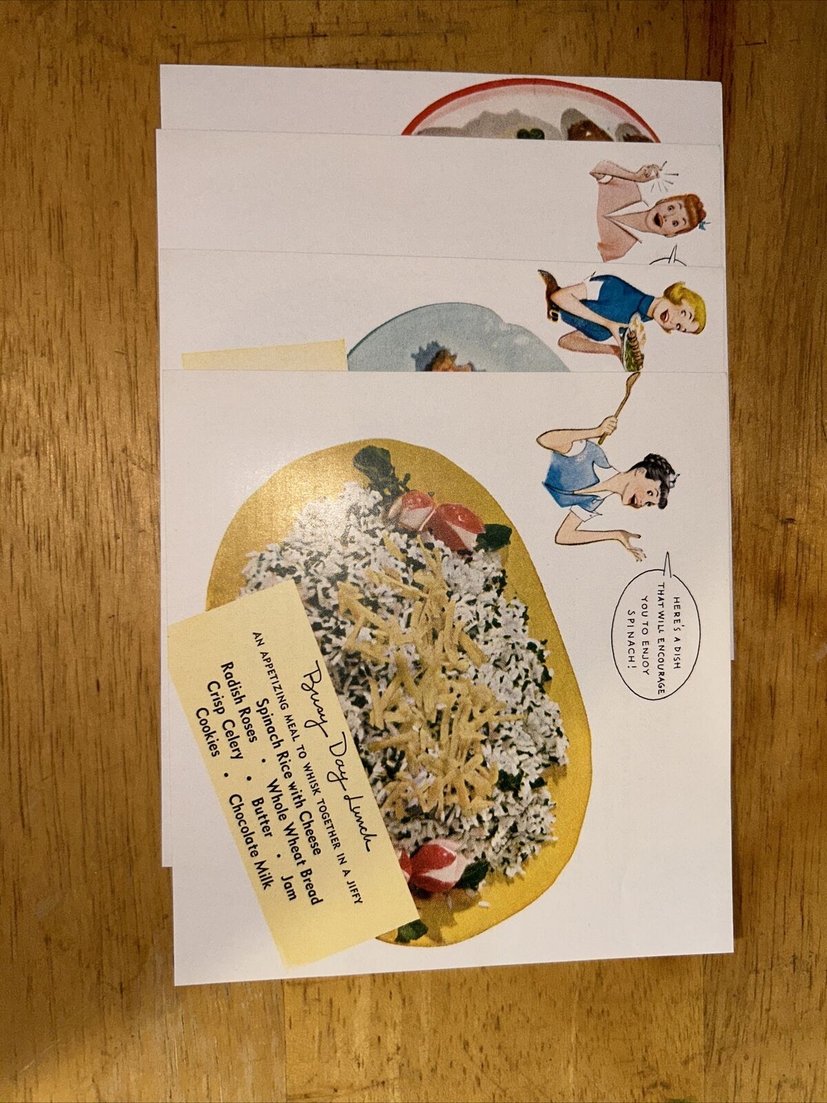 Vintage Twelve Dream Dishes Recipe Cards