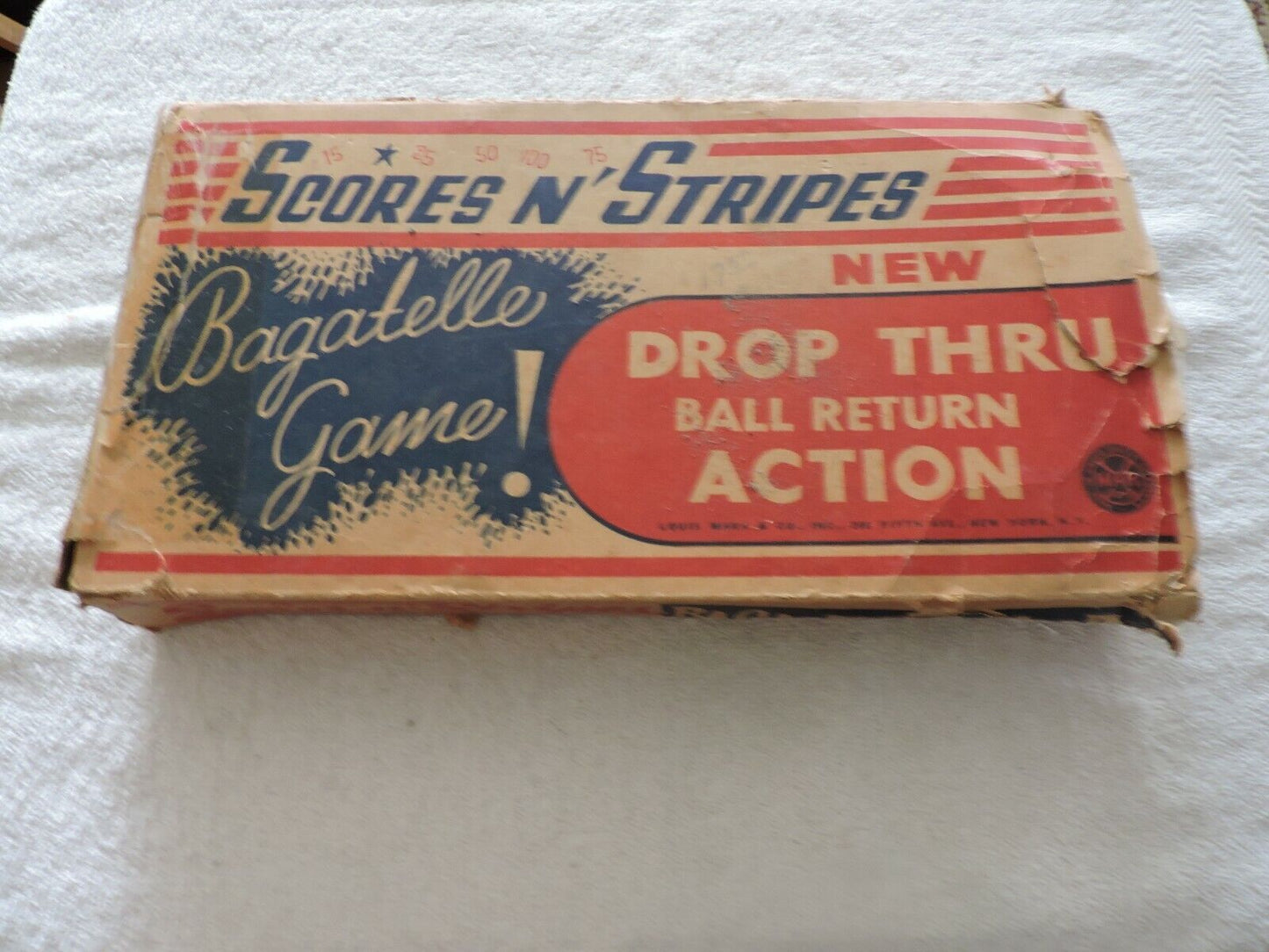 Scores and Stripes Bagatelle Game (mid 1900's)
