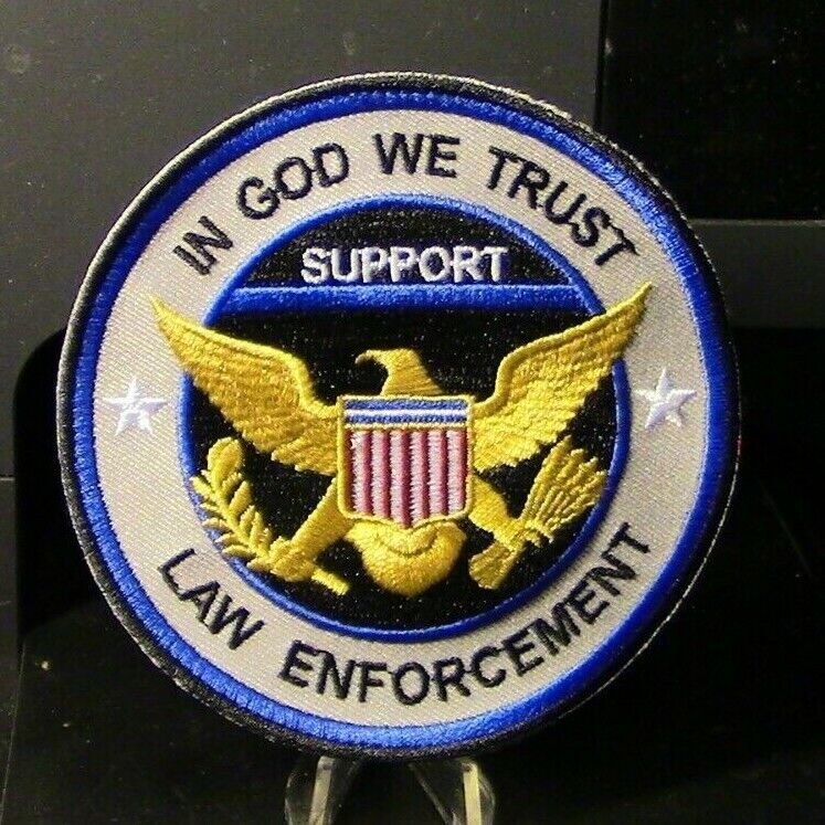 "Support Law Enforcement" (In God we Trust) Patch