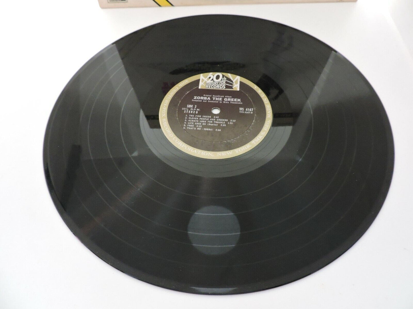 ZORBA THE GREEK  MUSIC BY: MIKIS THEODORAKIS RECORD ALBUM