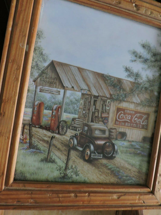 WALL  HANGING CABINET-17X10.5X3.5 INCHES WITH COCA COLA PICTURE ON FRONT, OPENS