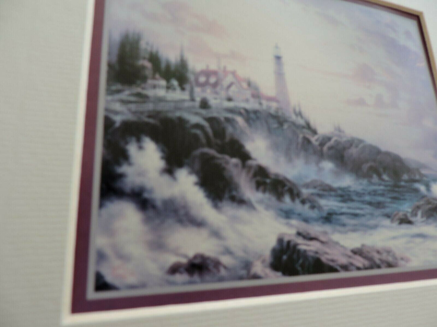 BEACON OF HOPE  BY THOMAS KINKADE PRINT 2006  10X8