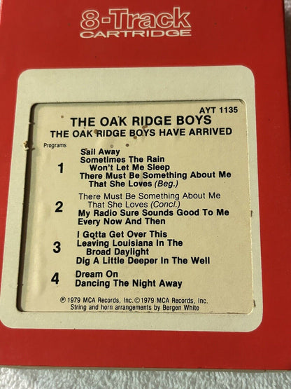 8 TRACK TAPE:  THE OAKRIDGE BOYS  THE OAK RIDGE BOYS HAVE ARRIVED 1979