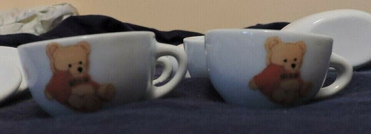 Glass Tea Set 13pc: Teddy Bear Motife
