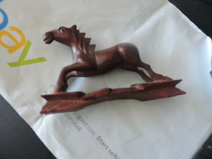 Hand Carved Wooden Horse (4" long X 2 1/2" High)