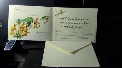 BSA/Boy Scouts: Vintage 50's "Come On, Join Our Gang" Card