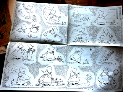 SHEET OF DRAWINGS BY SANDY WILLIAMS 1974