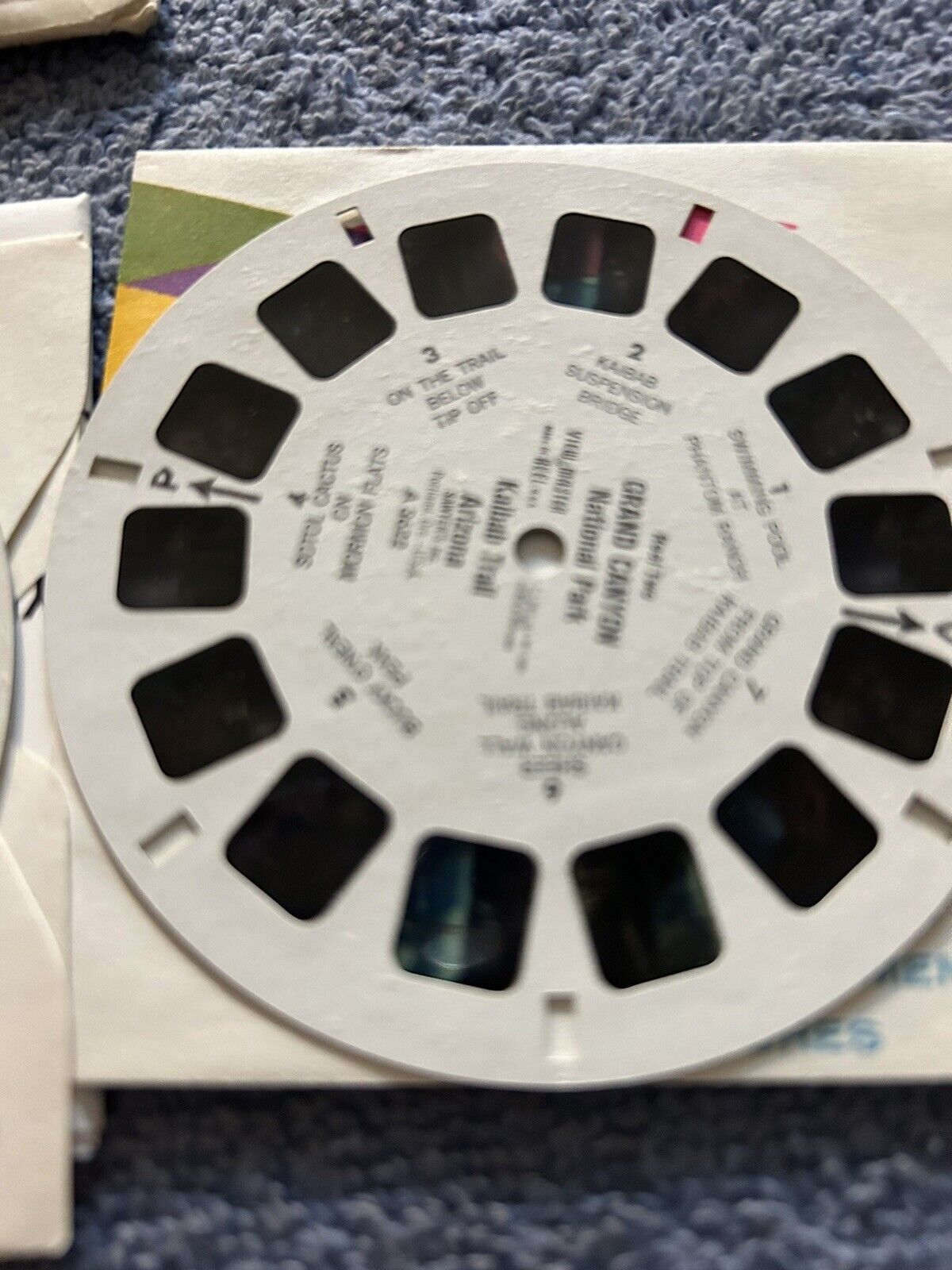 VIEW MASTER 3D REELS:  GRAND CANYON 3 REELS--OPENED PACKAGE