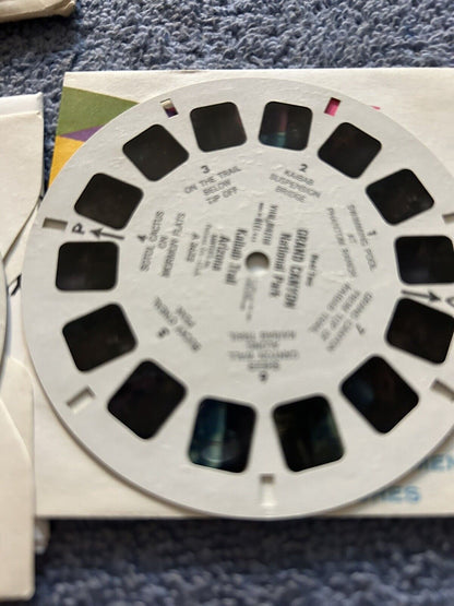 VIEW MASTER 3D REELS:  GRAND CANYON 3 REELS--OPENED PACKAGE
