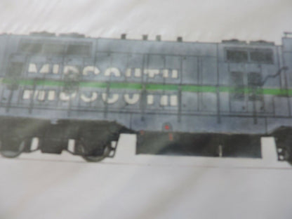 MID SOUTH TRAIN  ENGINE SIGNED & NUMBERED  PRINT 14X8.5 INCHES