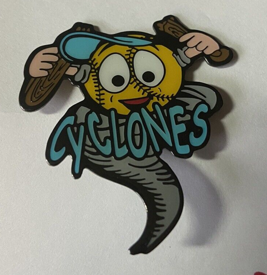 Vintage Softball Pin: Cyclones Softball