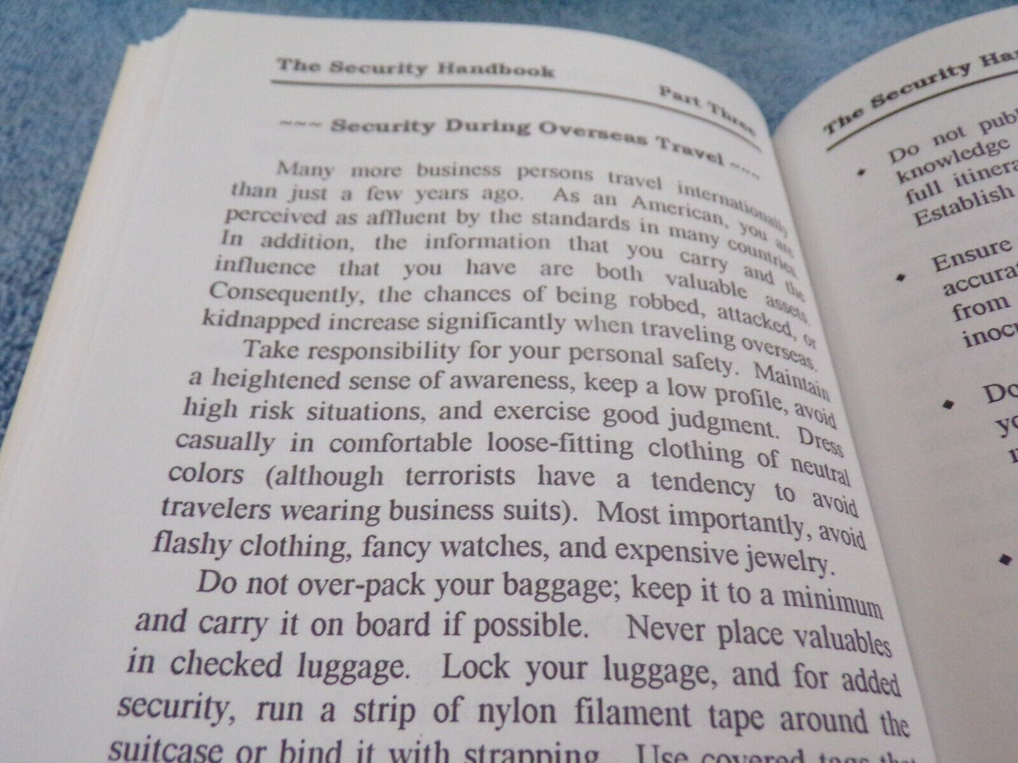 The Security Handbook by Alan. W. Foust (For Personal Security)