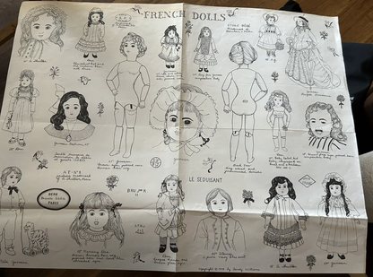 FRENCH DOLLS  1979 BY SANDY WILLIAMS--SCHNEIDER FILA PARIS