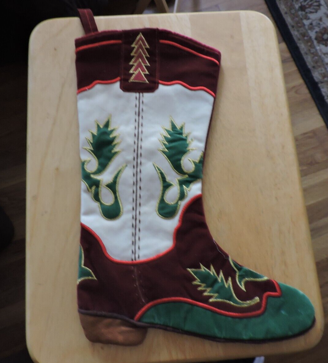 BOOT-- CHRISTMAS STOCKING 16X11 INCHES