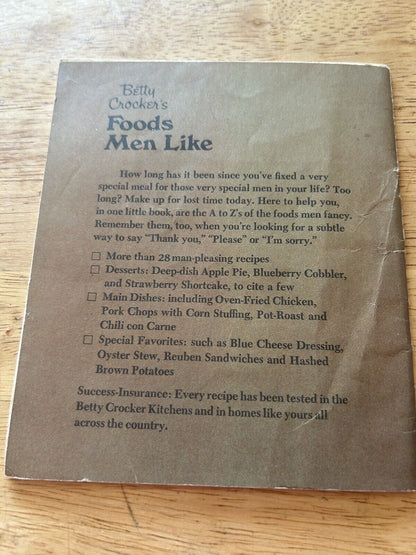 BETTY CROCKER'S FOODS MEN LIKE--1978