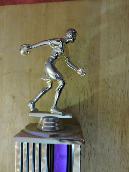 LADY'S  BOWLING TROPHY 14 X 5.5 X 3.75 INCHES
