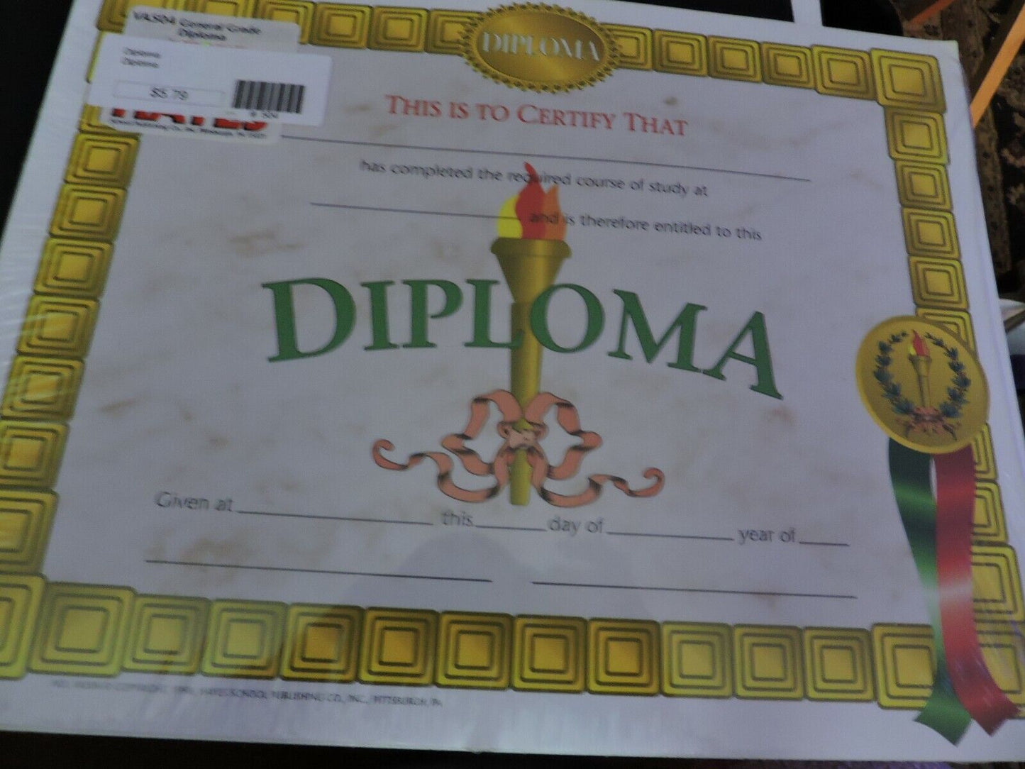 Diploma Certificate NEW PACK OF 25