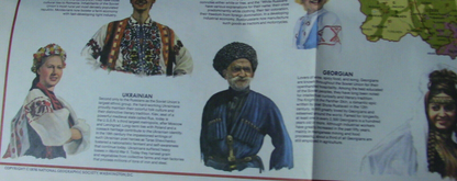 The National Geographic Magazine Map of The Soviet Union & it's Peoples