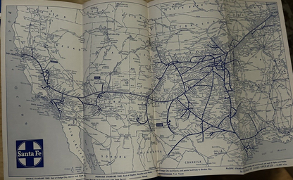 SANTA FE TIMETABLE 1966 FALL/WINTER