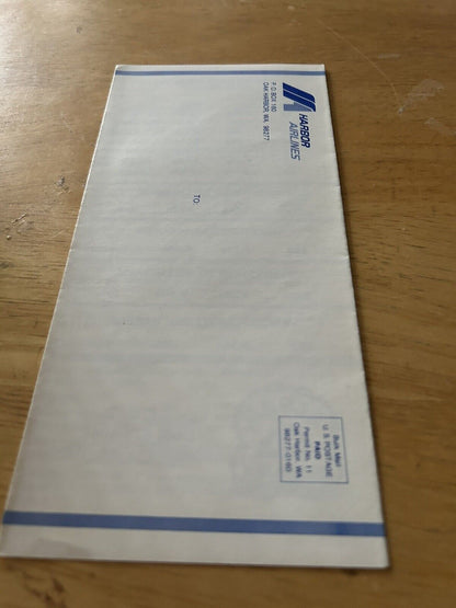 HARBOR AIRLINES FLIGHT SCHEDULE APRIL 29, 1984
