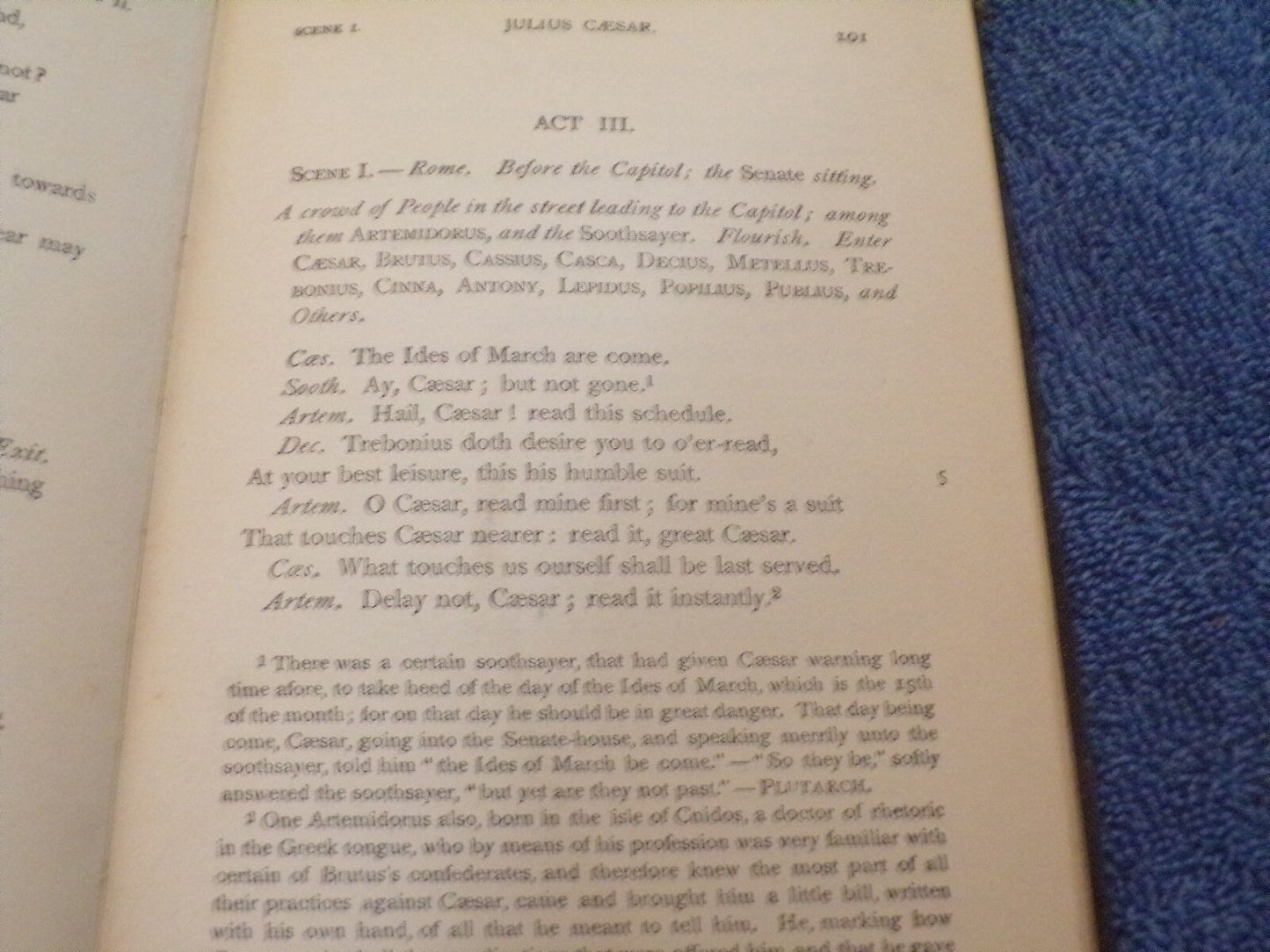 English Standard Edition: "Julius Caesar" by Shakespeare 1879 Printing