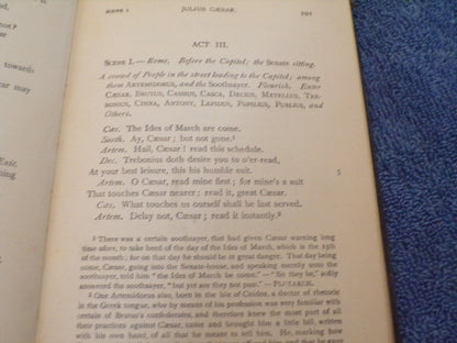English Standard Edition: "Julius Caesar" by Shakespeare 1879 Printing