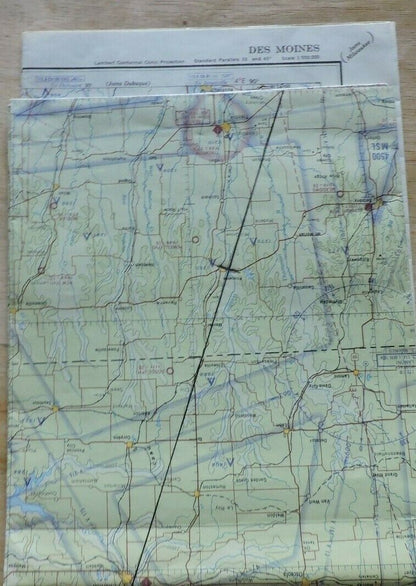 Des Moines Iowa Aeronautical Map
