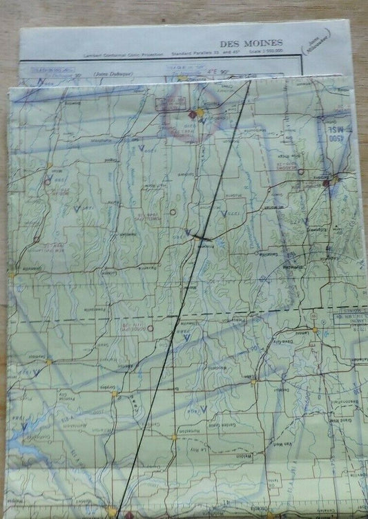 Des Moines Iowa Aeronautical Map