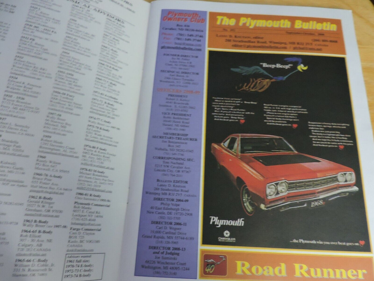 THE PLYMOUTH BULLETIN SEPTEMBER/OCTOBER 2008