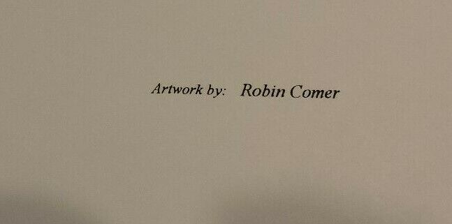 SET OF BEAUTIFUL ARTIST SIGNED  CARDS-ROBIN COMER