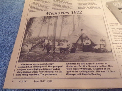 Vintage: Grit, America's Family Magazine - June 11-17, 1989