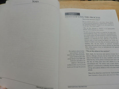 CHECK LIST FOR SUCCESS--A PILOT'S GUIDE TO THE SUCCESSFUL INTERVIEW 1997
