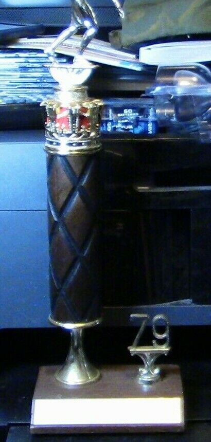 Bowling Trophy (Ready for a new engraving plate) 15" Tall