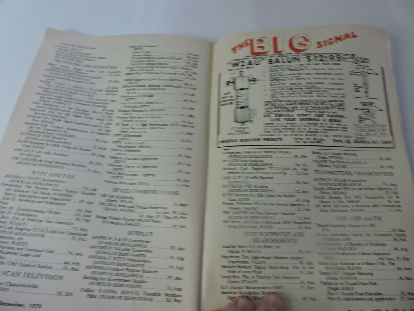 CQ; THE RADIO AMATEUR'S JOURNAL DECEMBER 1973 -AN AUDIBLE METER FOR THE BLIND