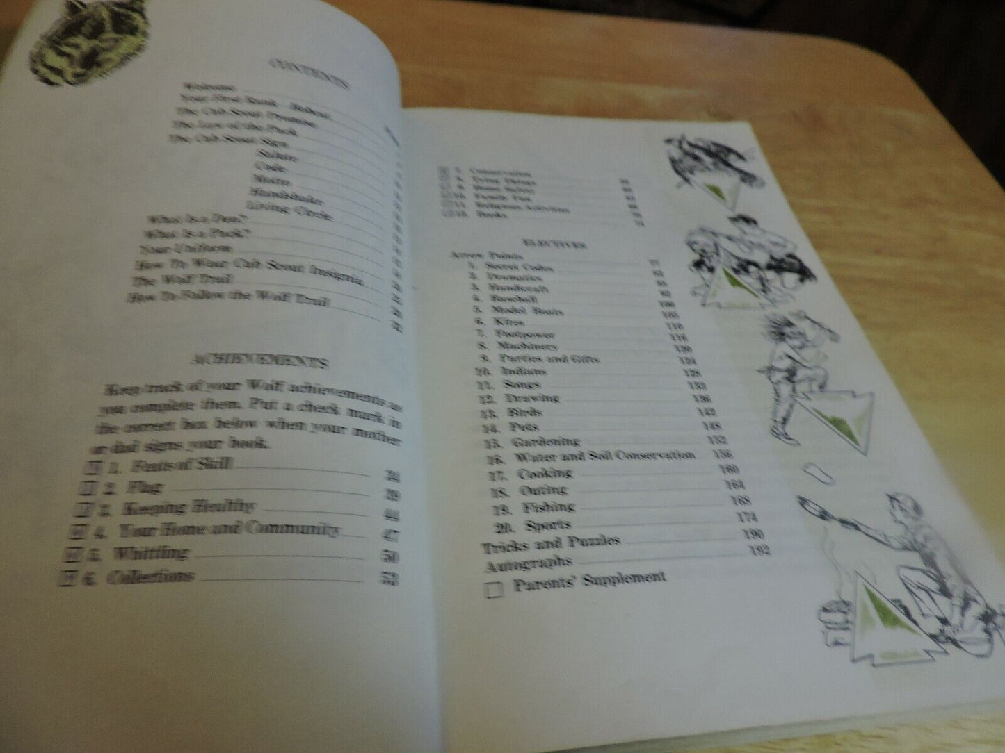 THE CUB SCOUT WOLF HANDBOOK  1970 PRINTING