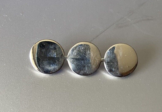 3 Year Silver Athletic Letter Buttons (Full Sized Buttons)