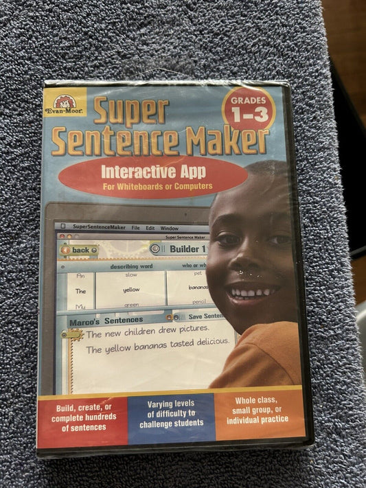 EVAN-MOOR SUPR SENTENCE MAKER INTERACTIVE APP  GRADES 1-3