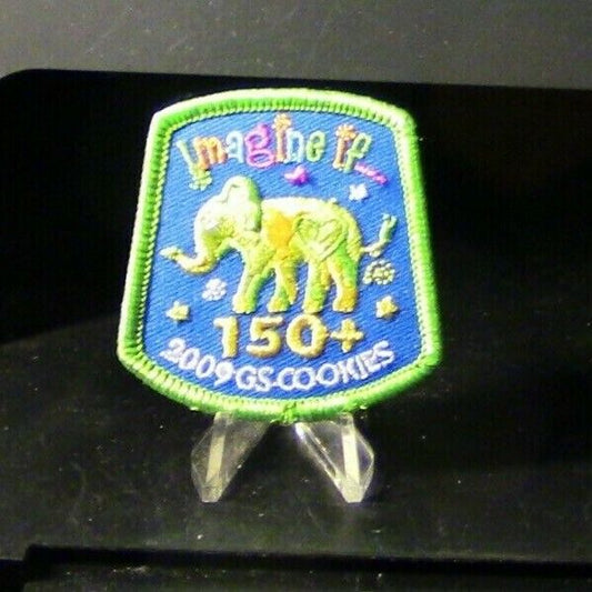 Official Girl Scouts: Imagine If, 2009 GS Cookies 150+ Club Patch