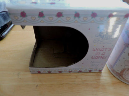 PRECIOUS MOMENTS MUG COLLECTION:  "WHAT'S IN A NAME"  NIB