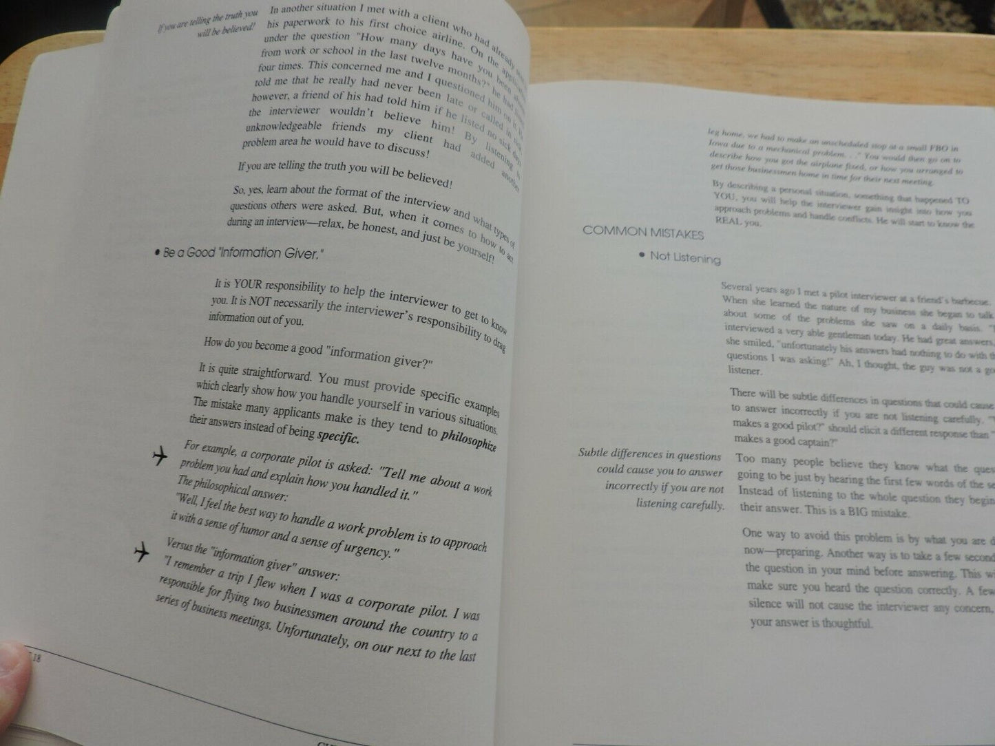 CHECK LIST FOR SUCCESS--A PILOT'S GUIDE TO THE SUCCESSFUL INTERVIEW 1997