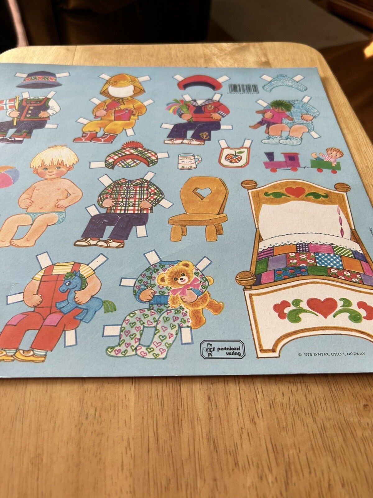 PESTALOZZI VERLOG 1989 AUSTRIA LITTLE BOY  PAPER DOLL