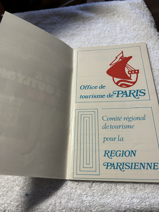 PARIS & ITS OUTLYING REGION, OFFICE de tourisme de PARIS  1975