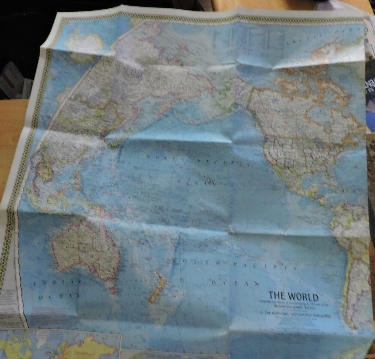THE WORLD: THE NATIONAL GEOGRAPHIC MAGAZINE MAP, 1970