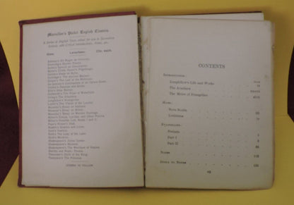 LONGFELLOWS EVANGELINE 1905  MACMILLANS POCKET BOOKS