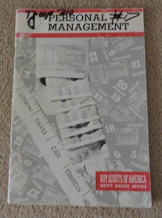 Merit Badge Series Personal Management Pamphlet 1993 Version of 1982 Printing